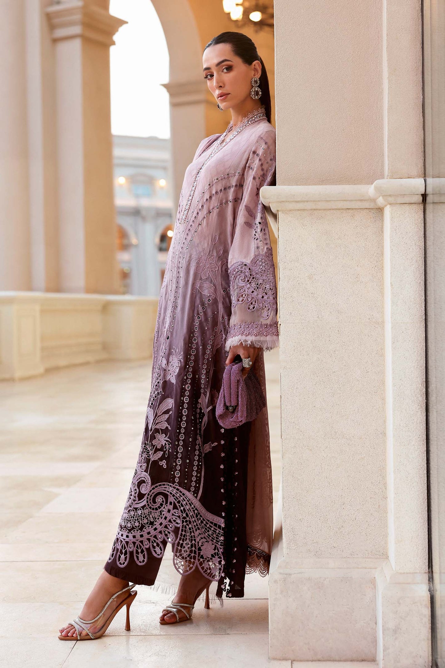 Embroidered Jacquard Lawn Suit