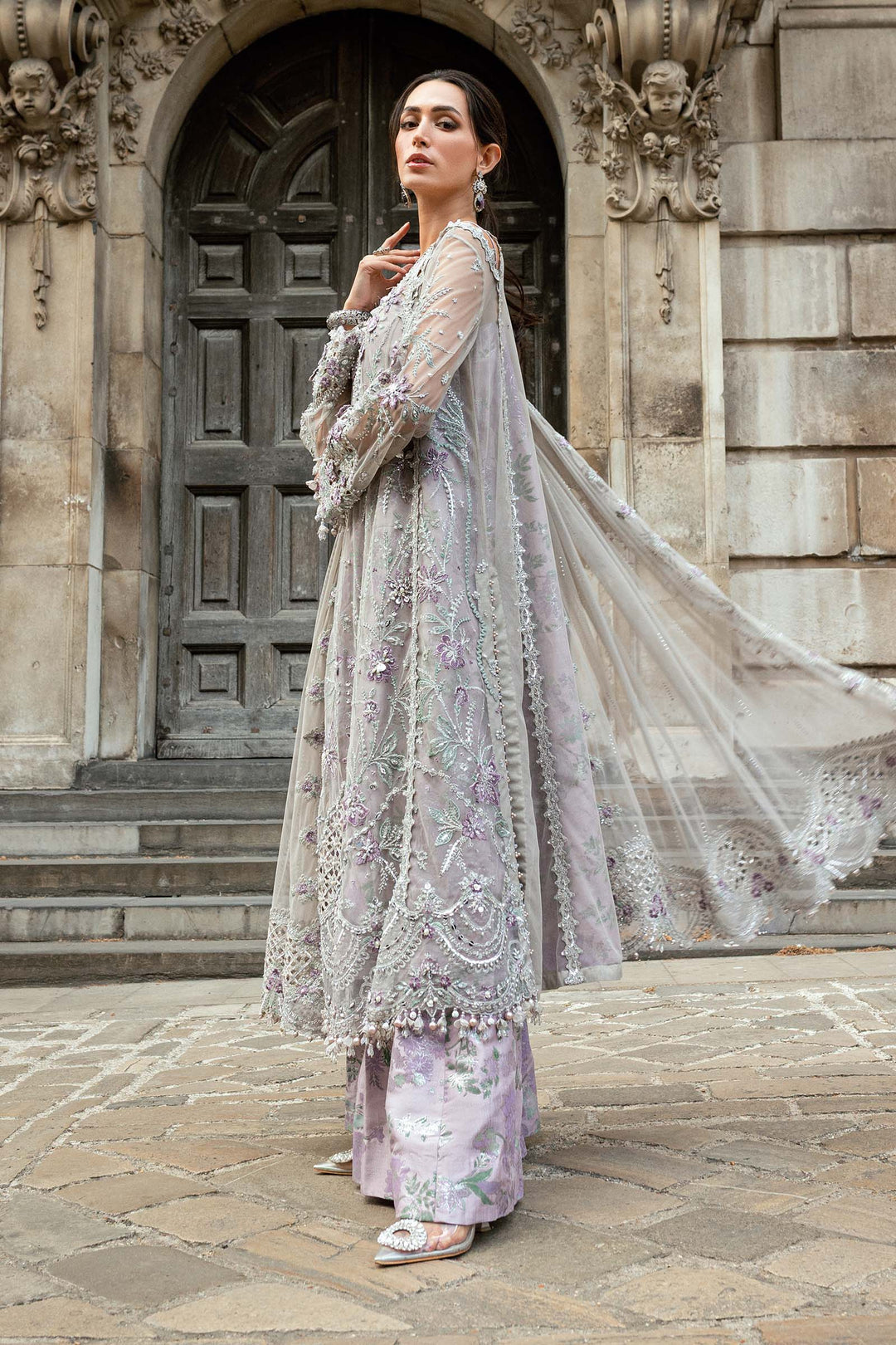 Embroidered Net Suit