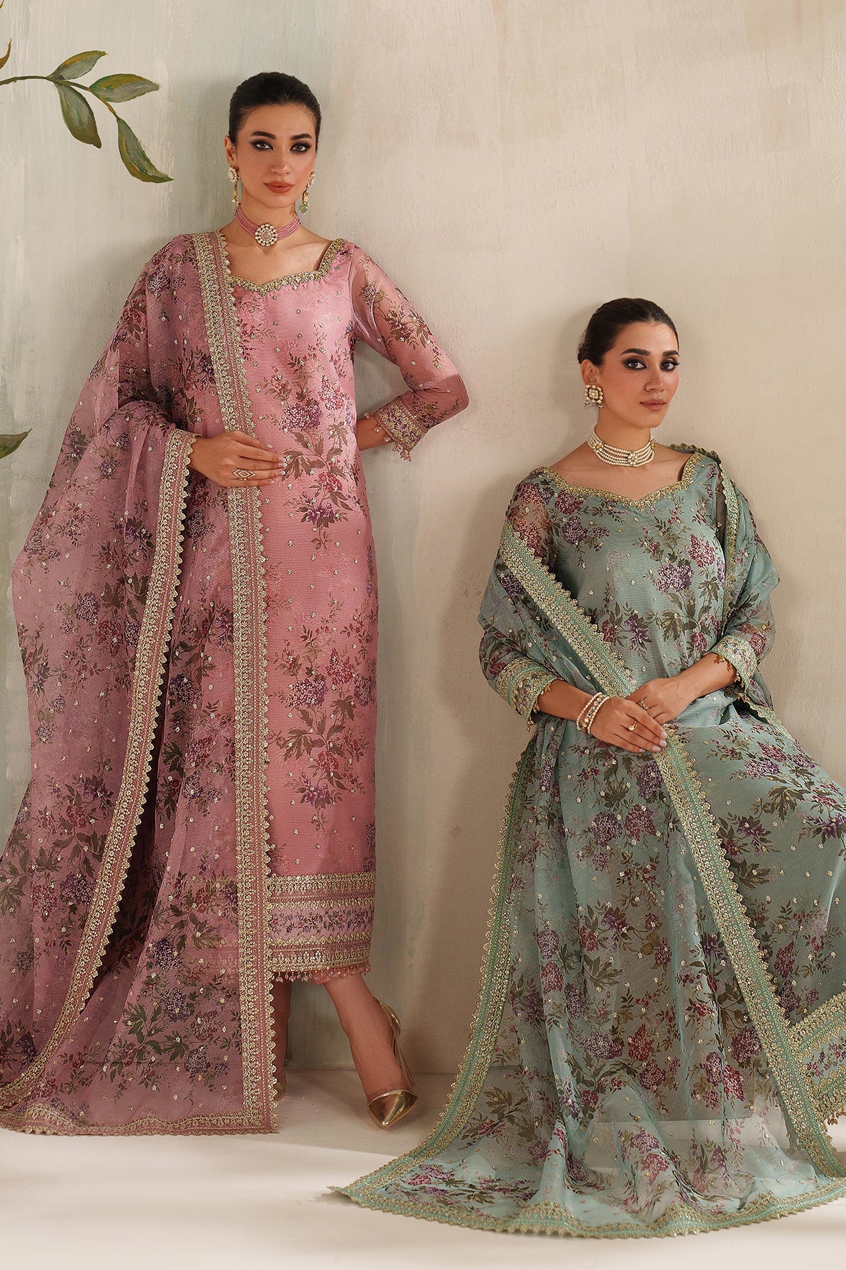EMBROIDERED COTTON NET UF-4373