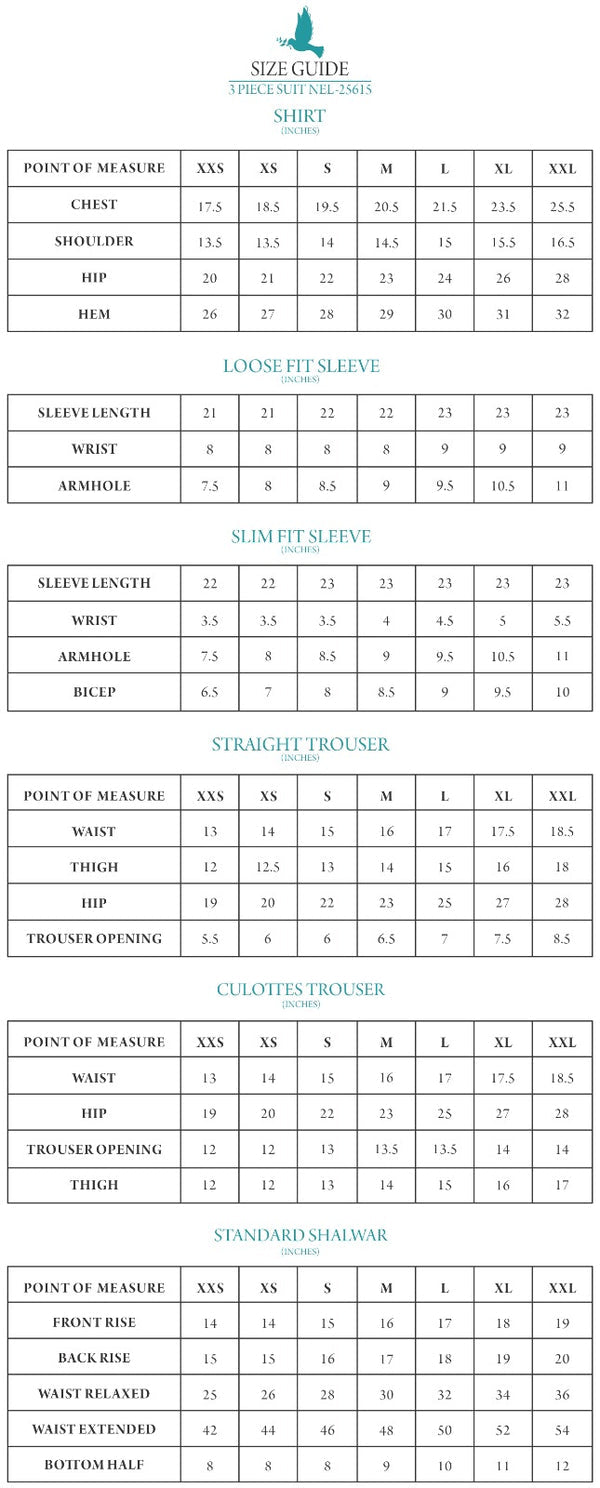 WATERMELON / BLACK LUXURY PRINTED EMBROIDERED LAWN SET (NEL-25611)