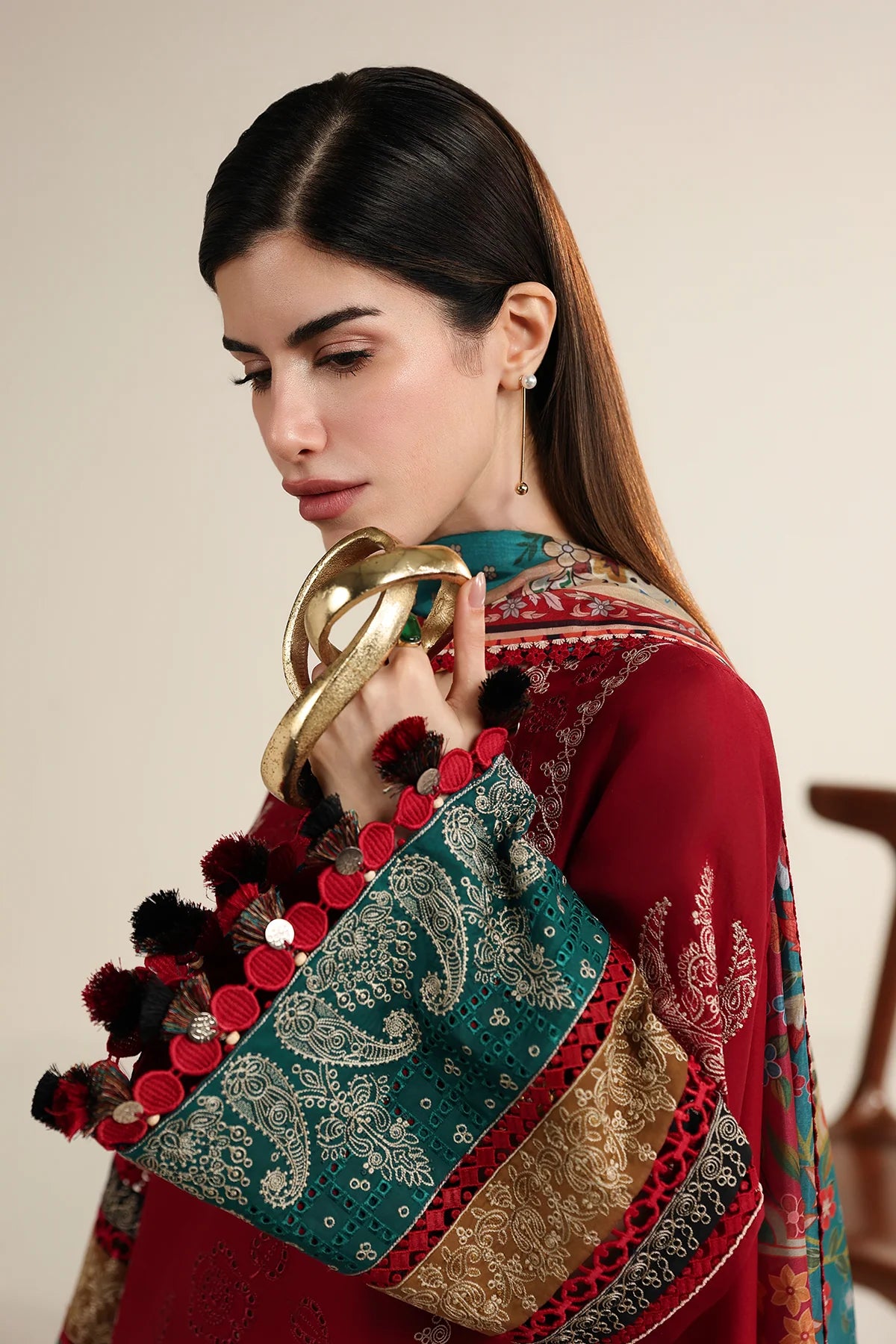 EMBROIDERED LAWN IL26-D08