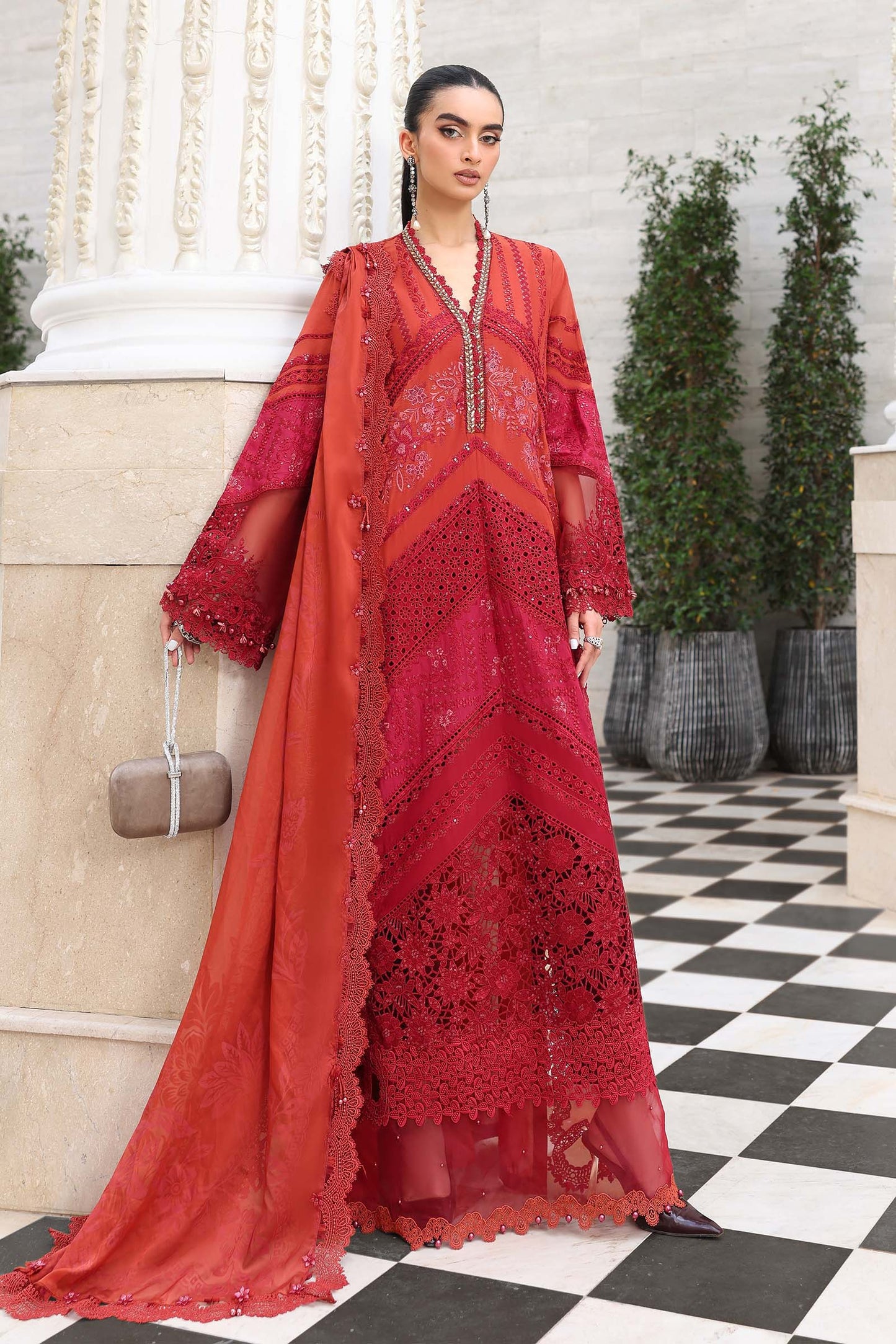 3 Piece Embroidered Lawn Suit