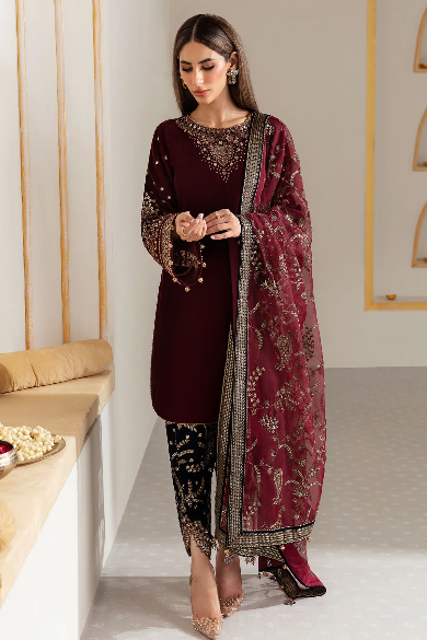 EMBROIDERED VELVET FORMAL VF-2018