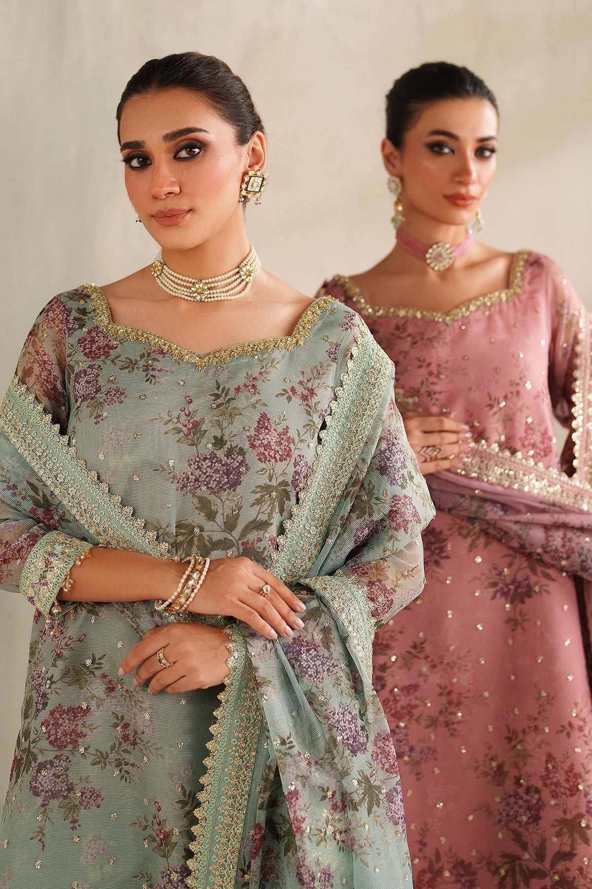 EMBROIDERED COTTON NET UF-4373