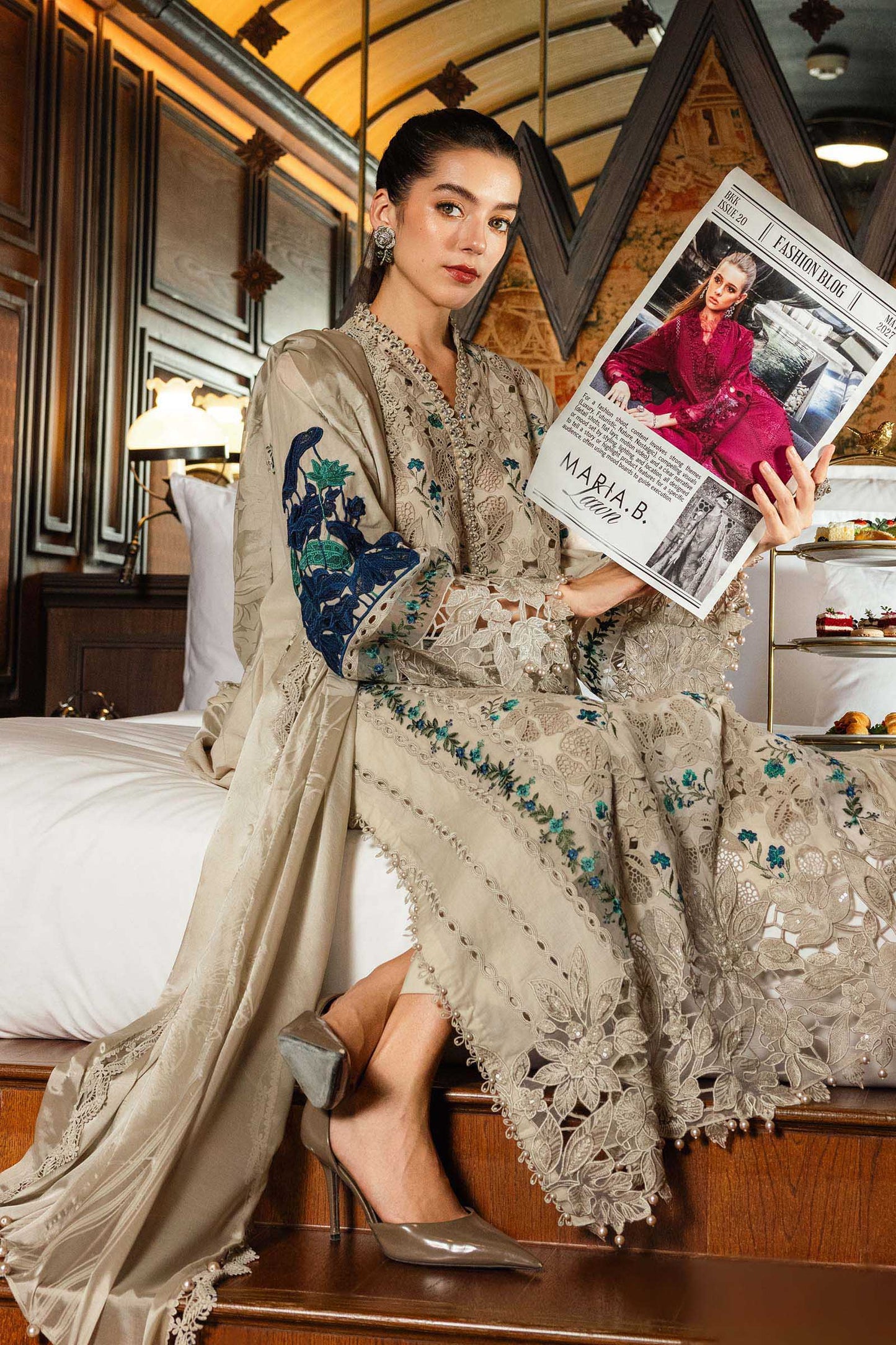 3 Piece Embroidered Lawn Suit