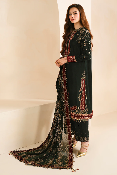 EMBROIDERED VELVET FORMAL VF-2034