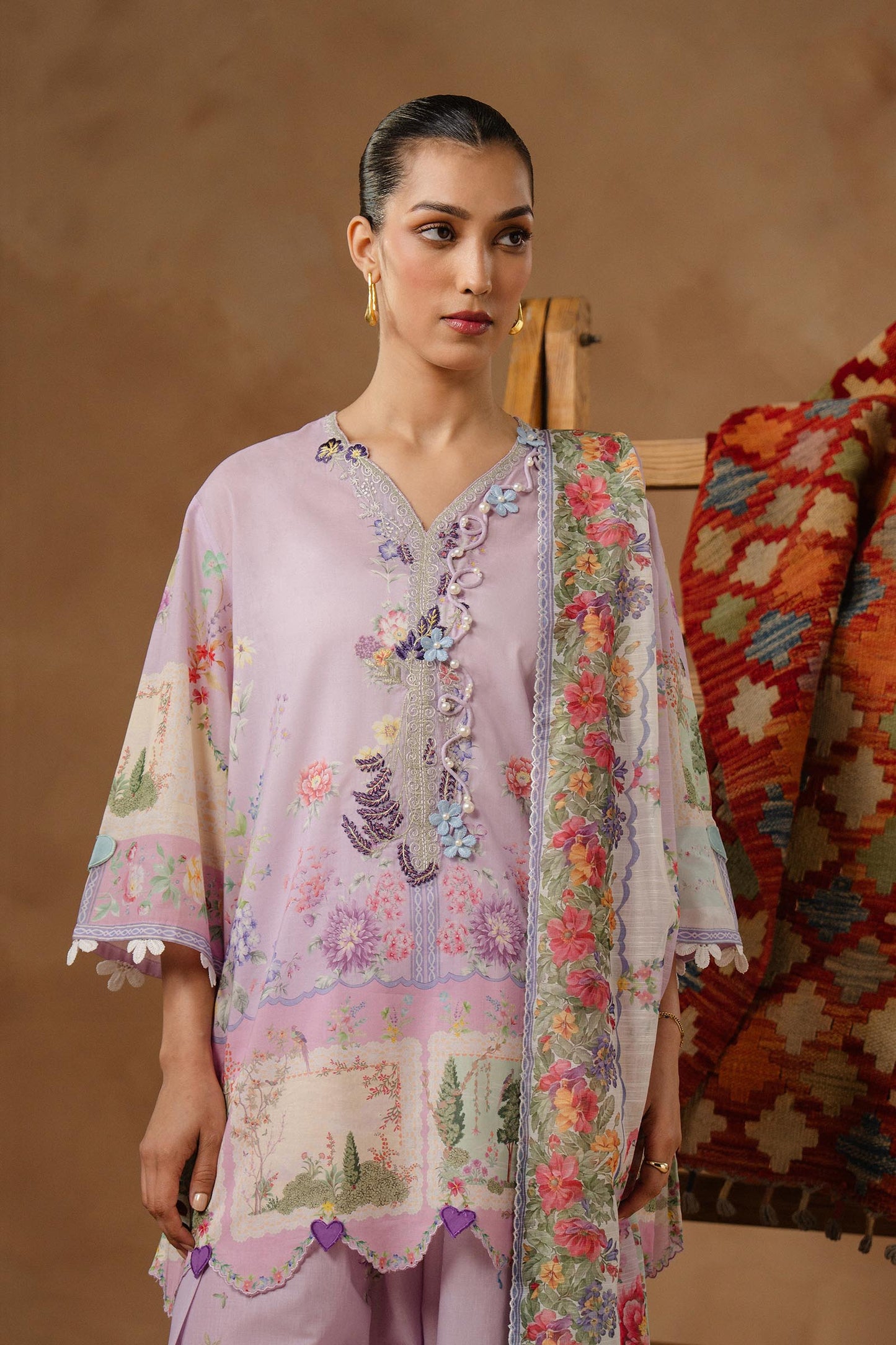 Muzlin Lawn 3 Piece Suit