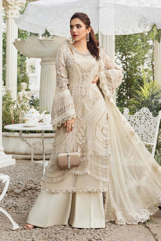 Embroidered Chiffon Suit | MPC-24-104