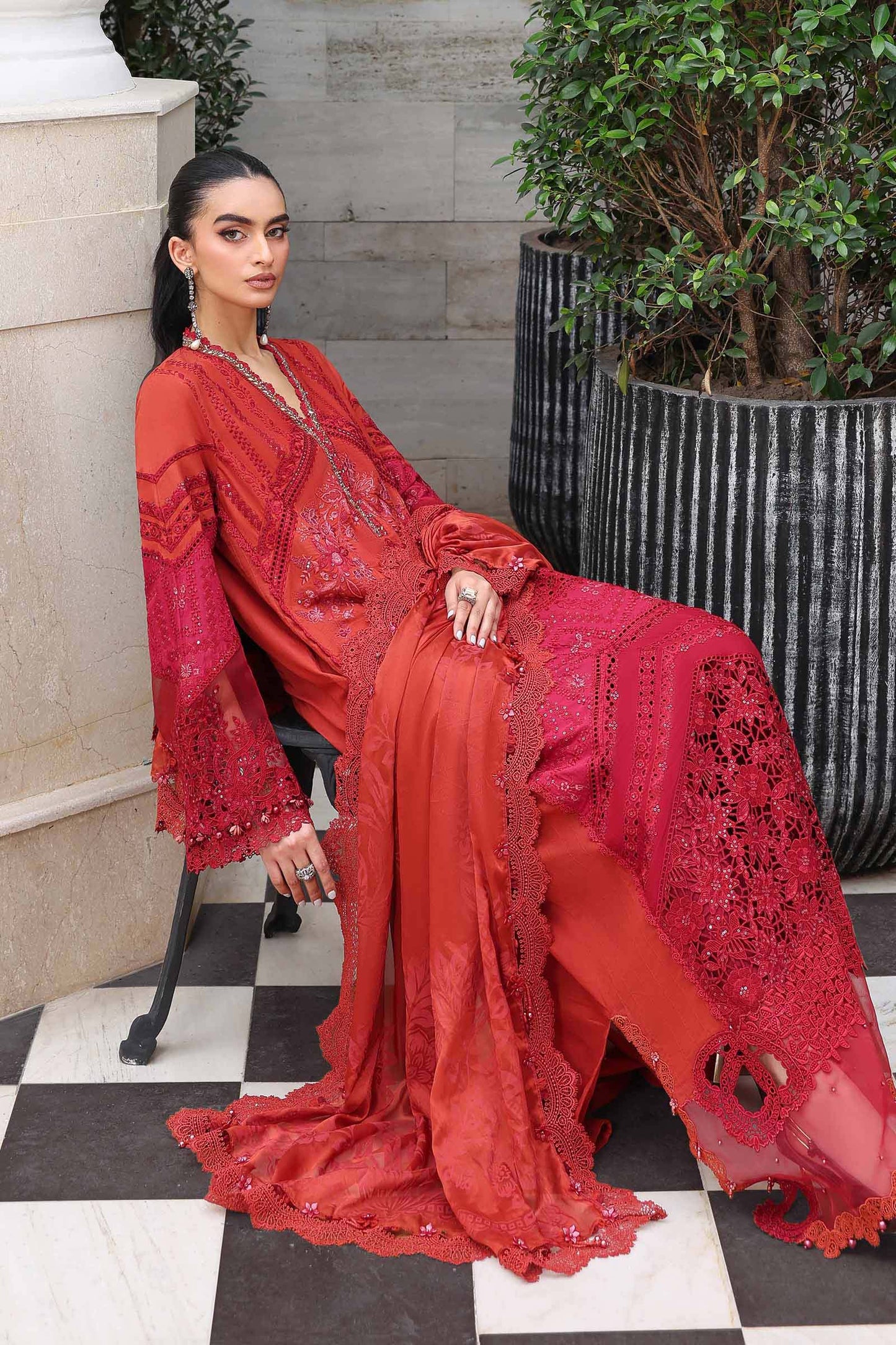 3 Piece Embroidered Lawn Suit