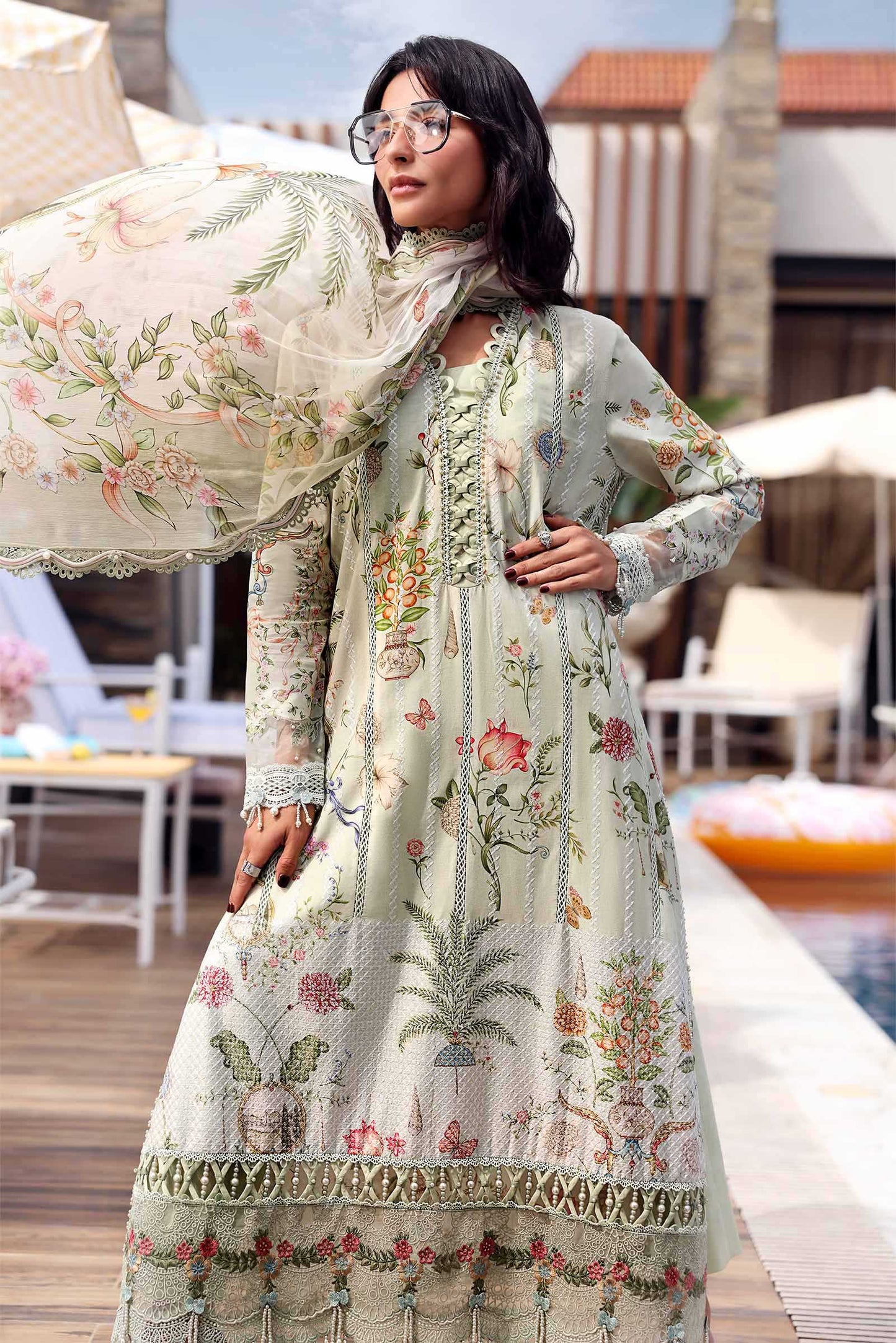 Embroidered Lawn Suit