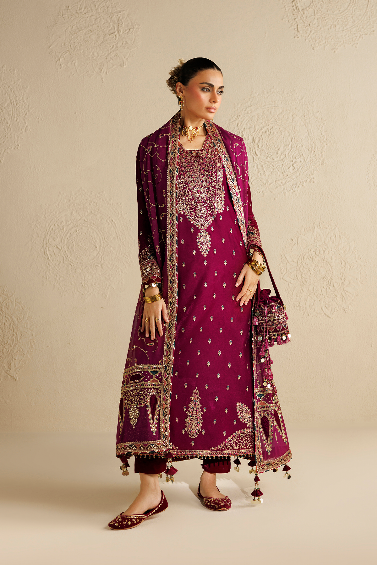 EMBROIDERED VELVET FORMAL CVF26-D12