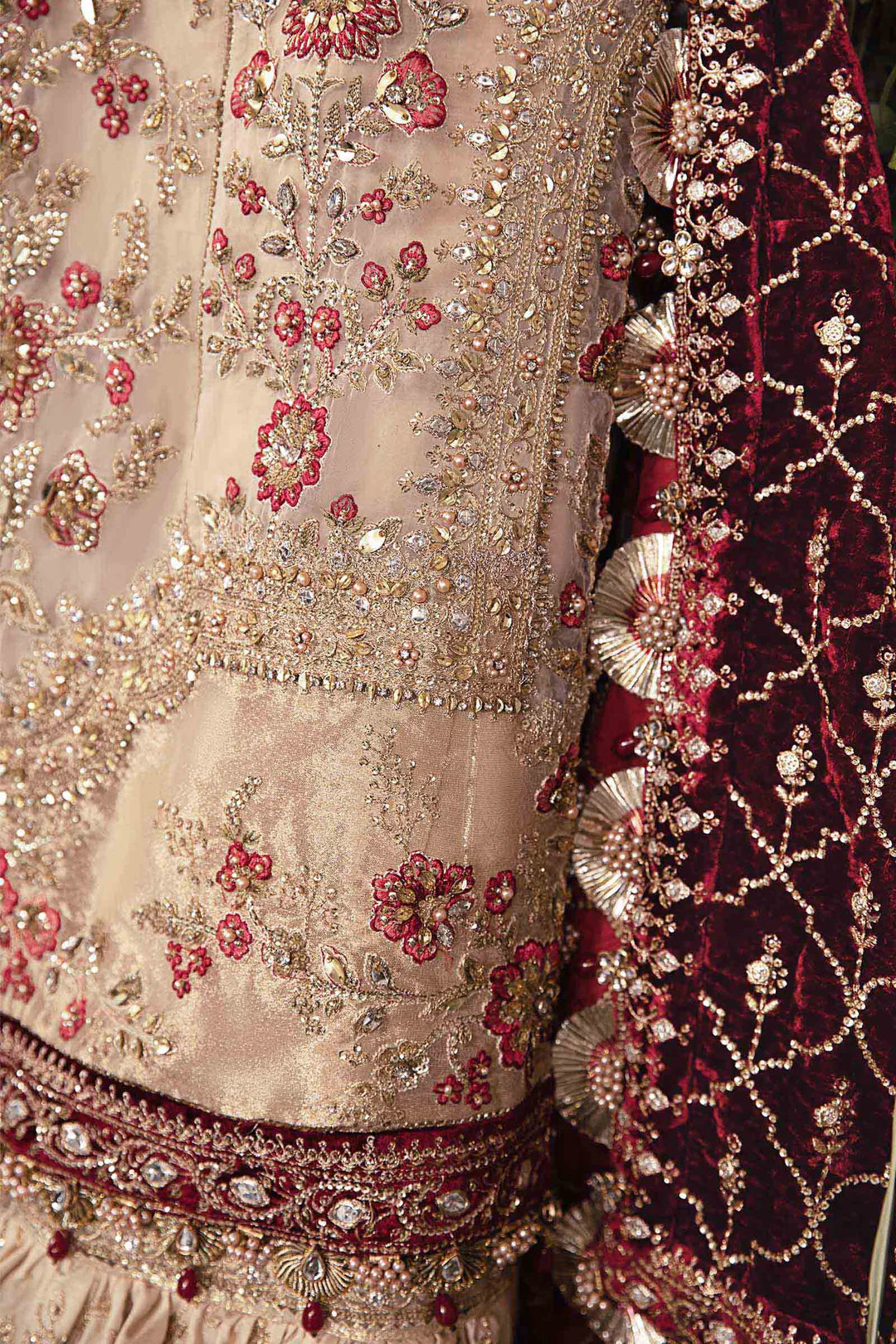 Embroidered Organza Suit | BD-2905