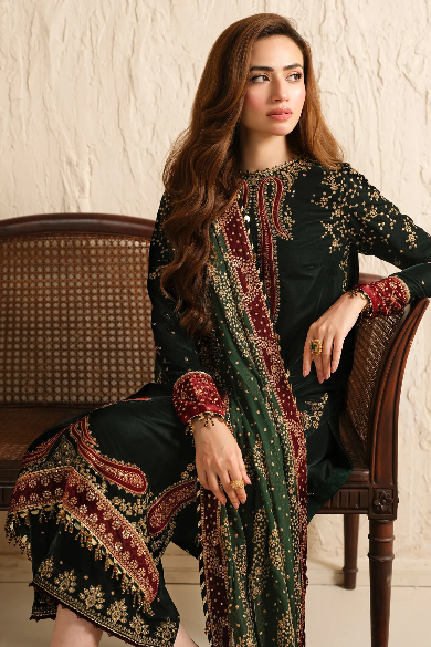 EMBROIDERED VELVET FORMAL VF-2034