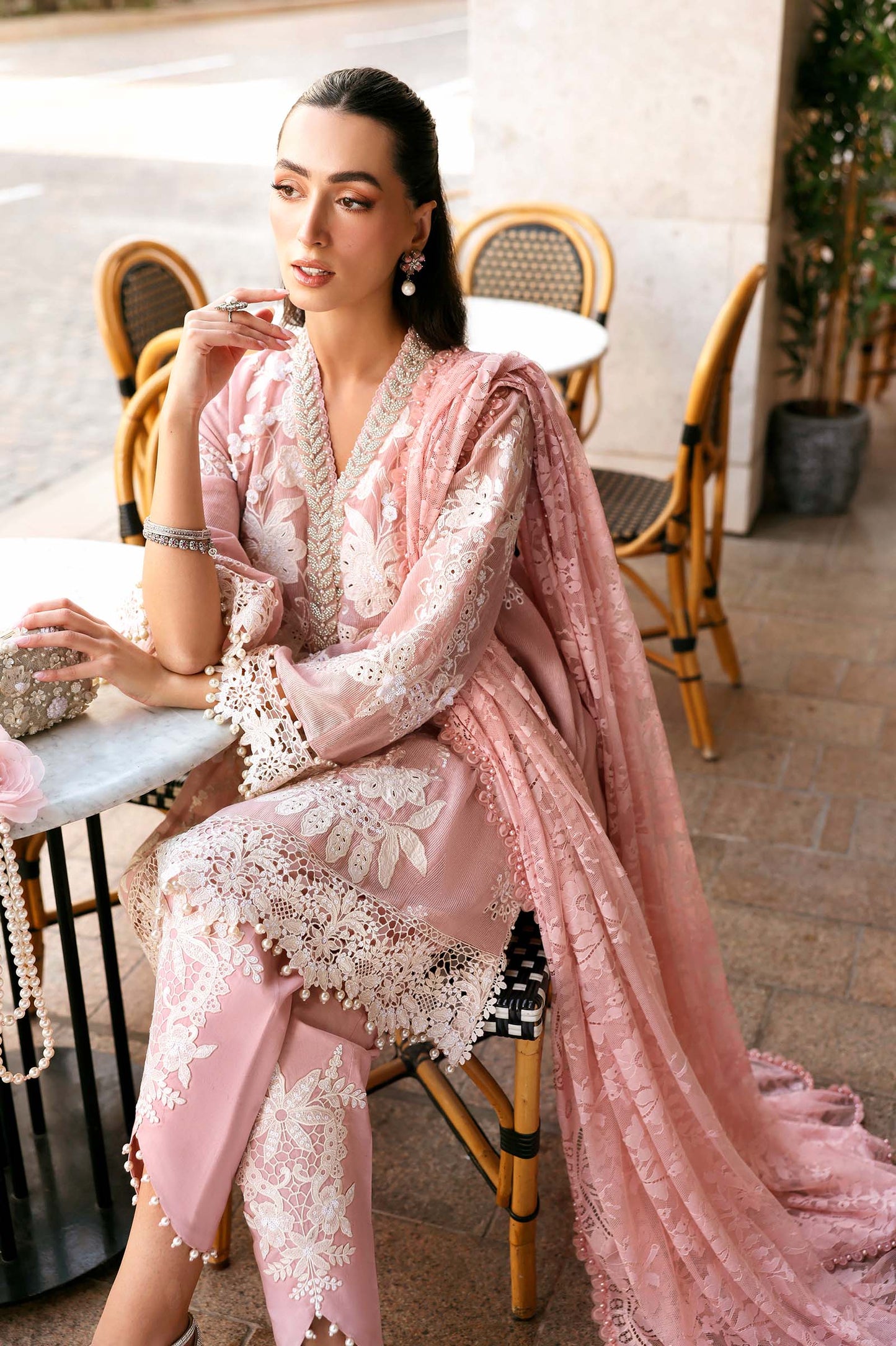Embroidered Karandi Lawn Suit