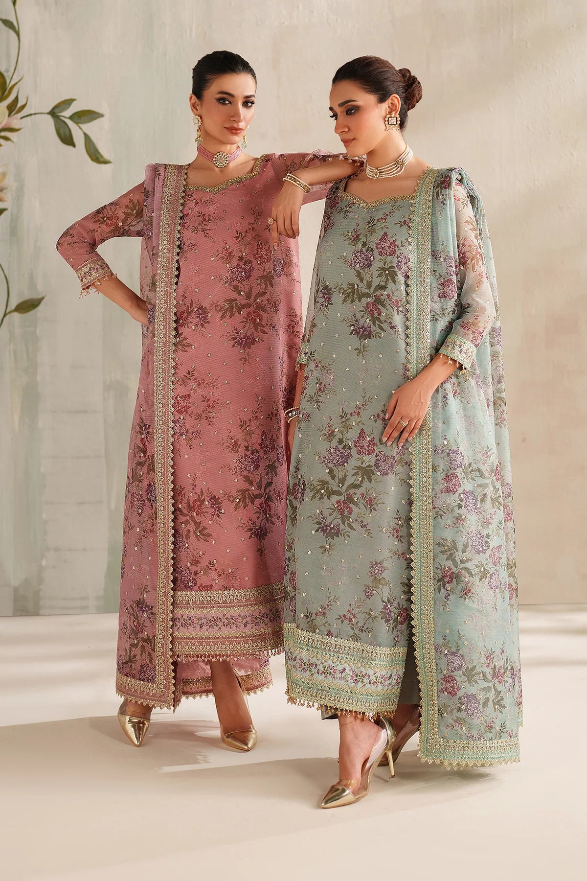 EMBROIDERED COTTON NET UF-4374