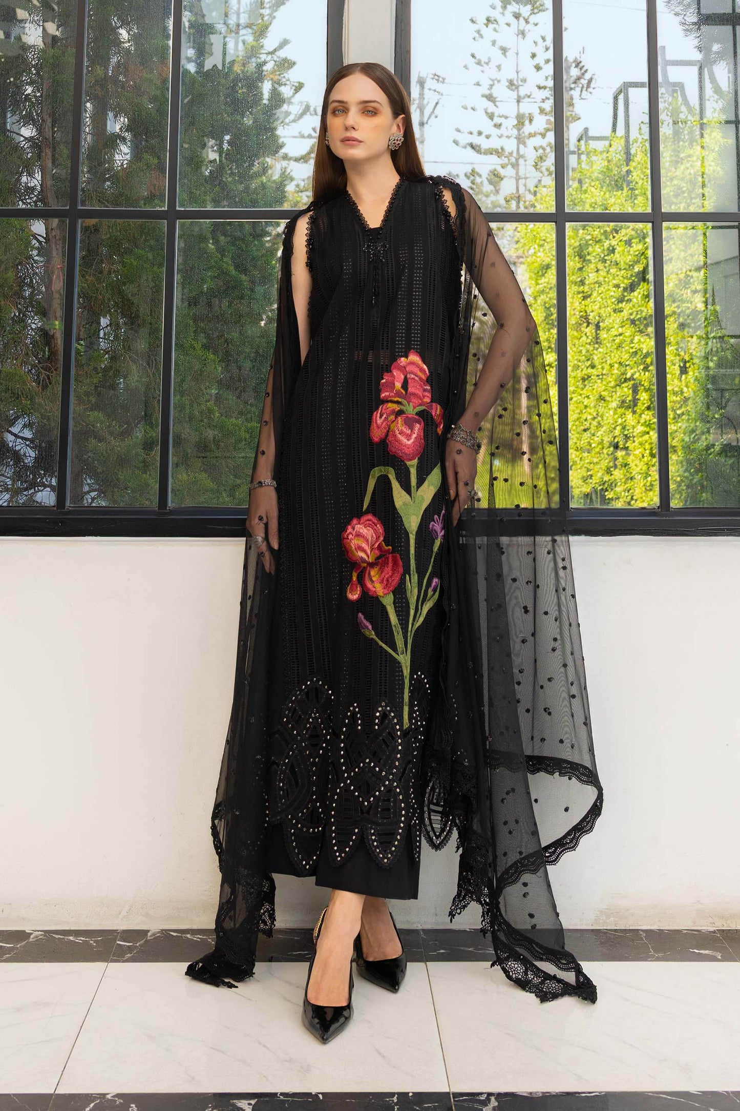 3 Piece Embroidered Lawn Suit