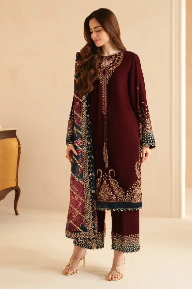 EMBROIDERED VELVET FORMAL VF-2038