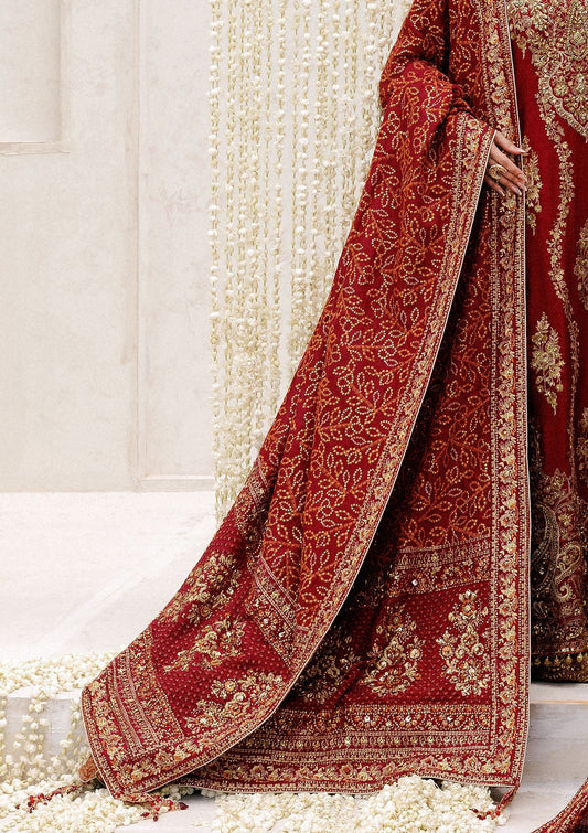 WEDDING FESTIVE '25 - VOL. 2 - RED MEDIUM SILK SHAWL
