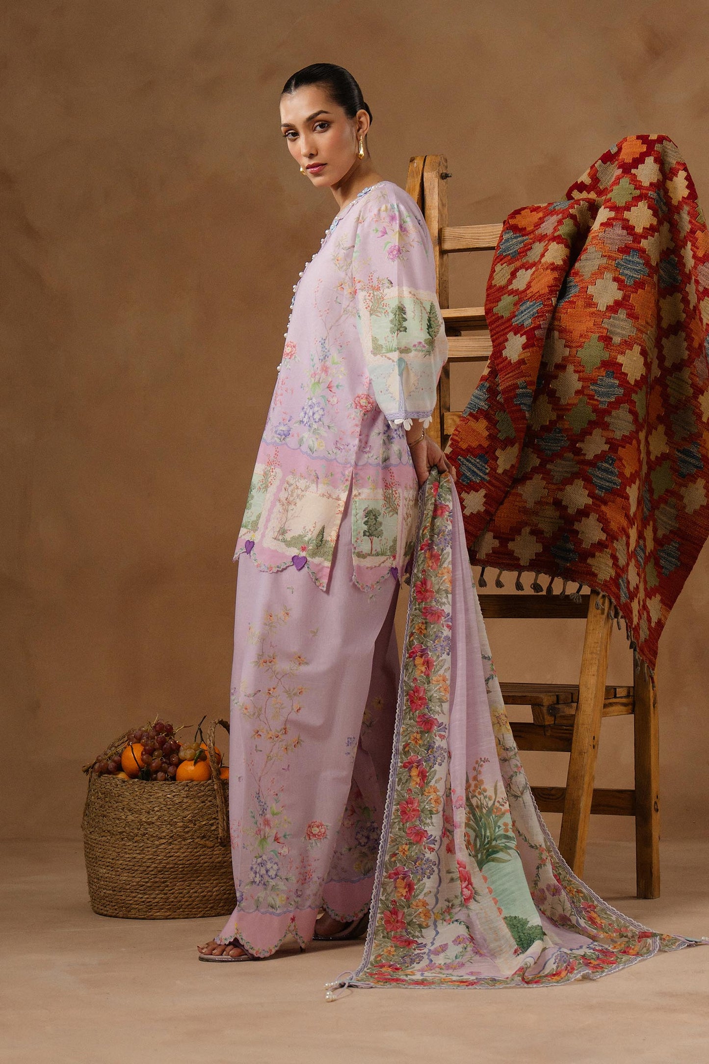 Muzlin Lawn 3 Piece Suit