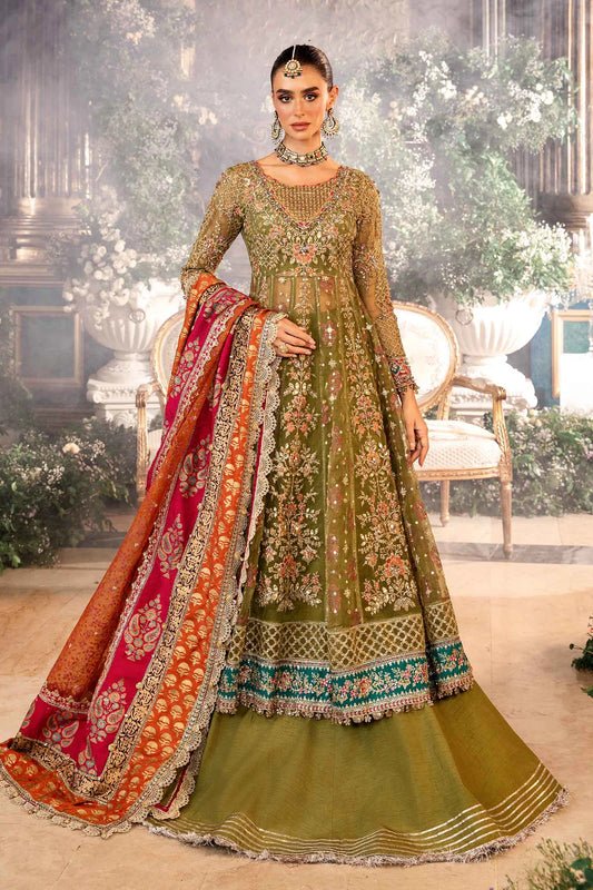 Embroidered Organza Suit | BD-2906