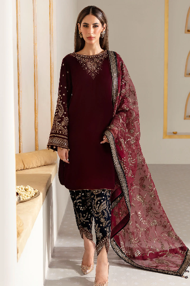 EMBROIDERED VELVET FORMAL VF-2018