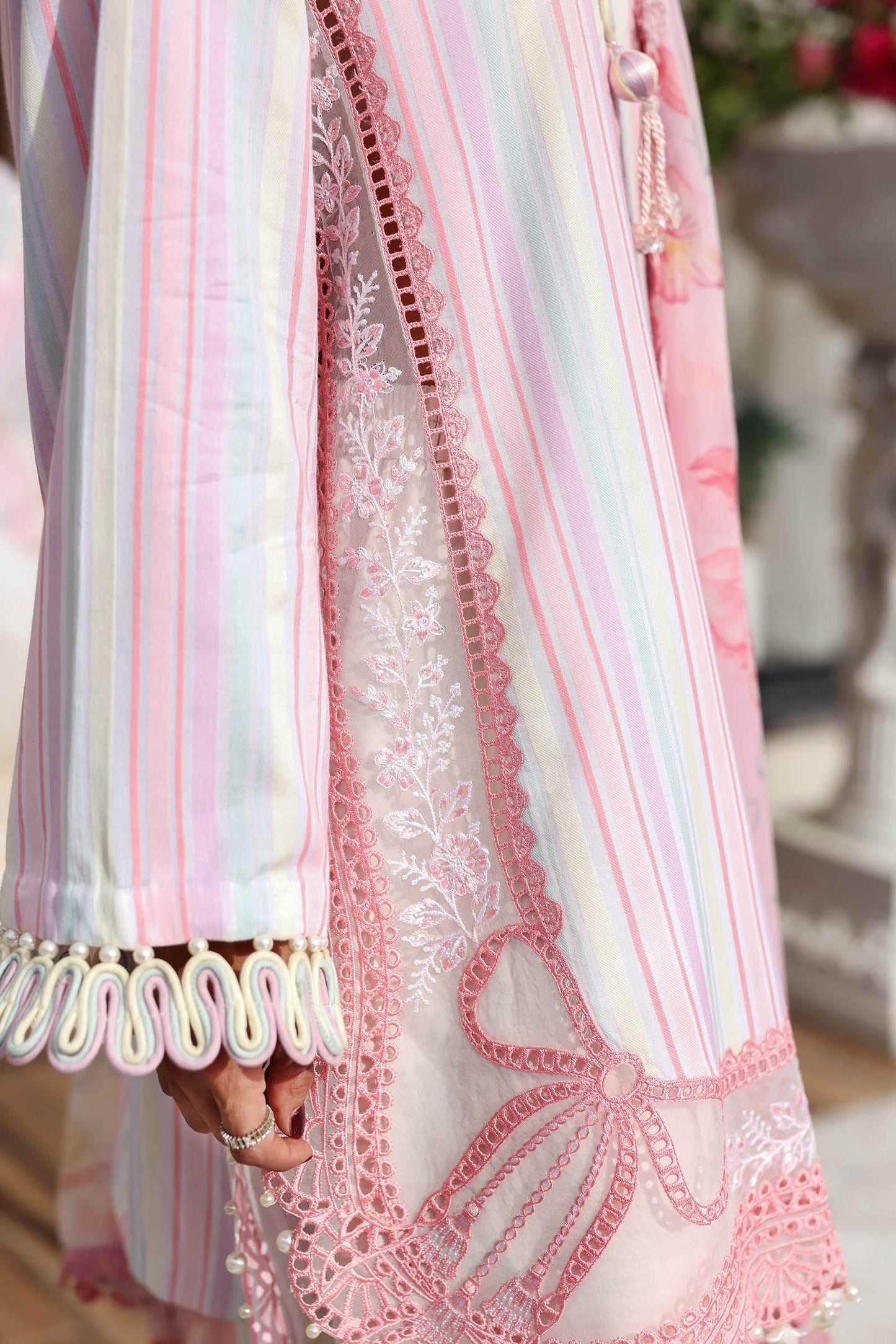 3 Piece Embroidered Jacquard Suit