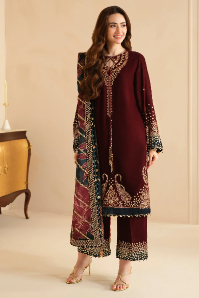 EMBROIDERED VELVET FORMAL VF-2038