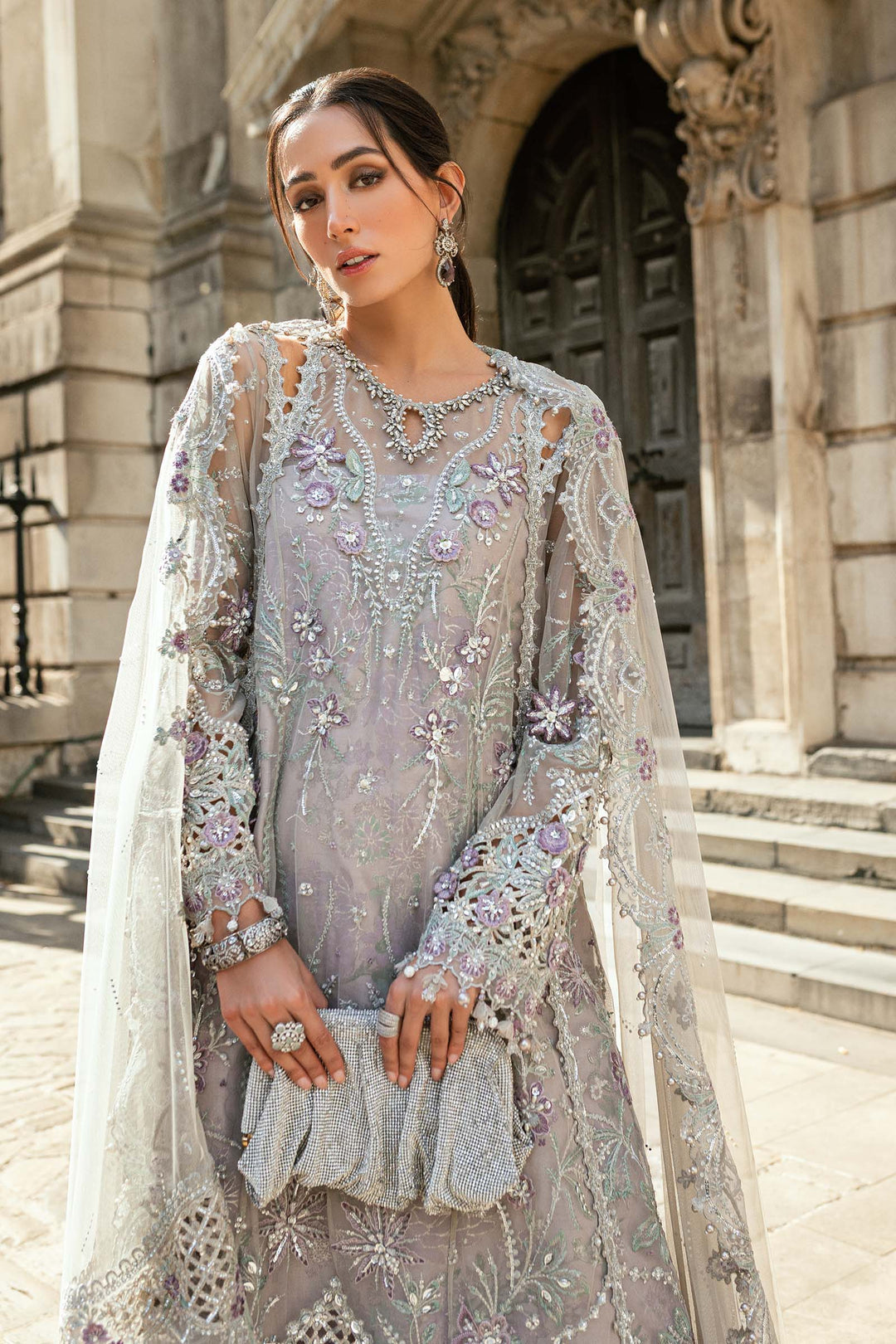 Embroidered Net Suit