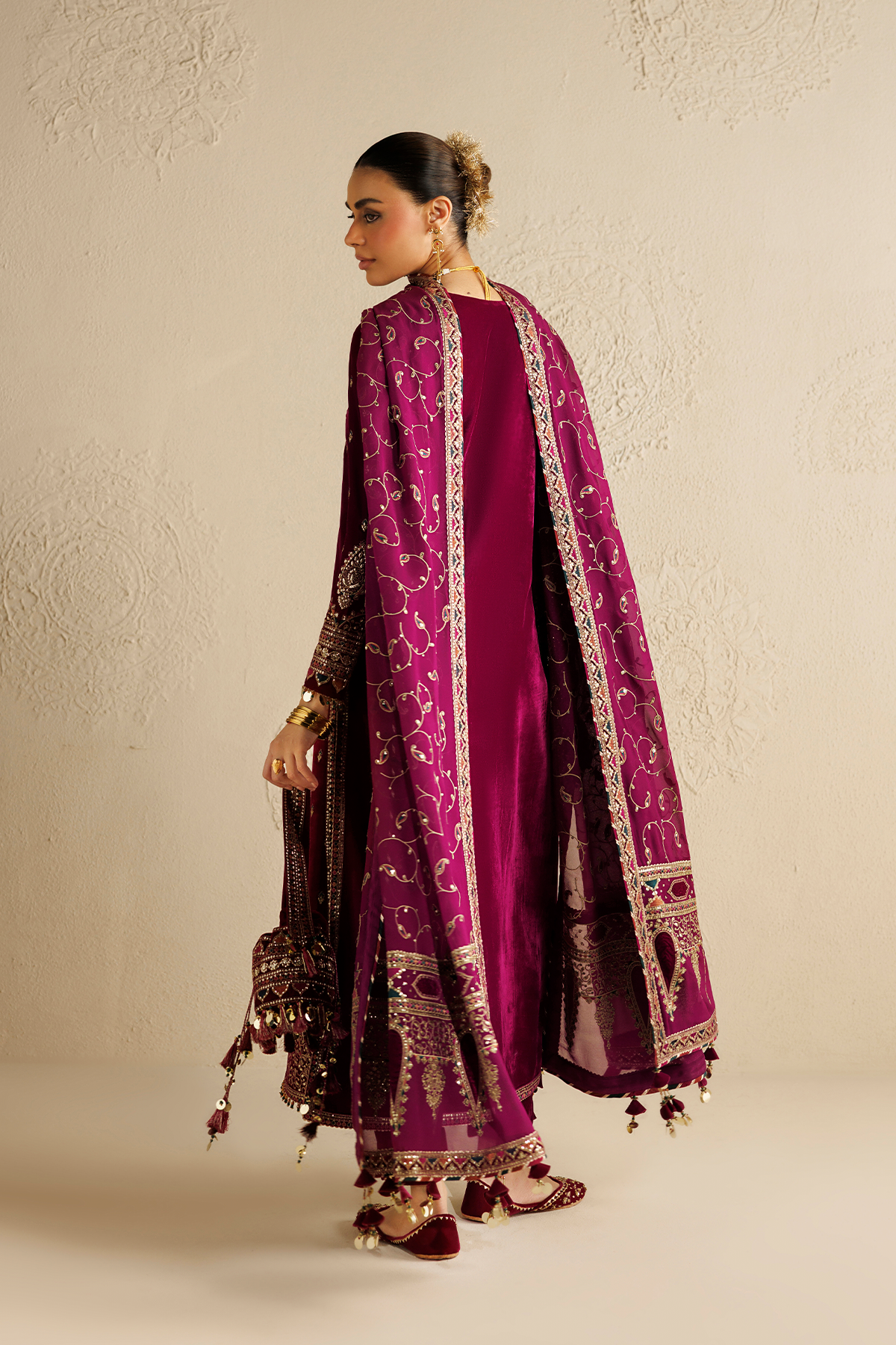 EMBROIDERED VELVET FORMAL CVF26-D12