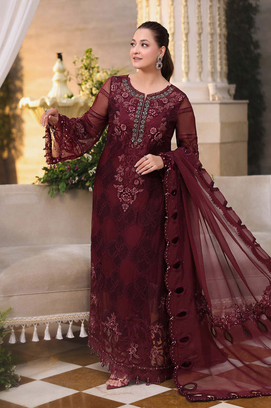 3 Piece Embroidered Chiffon Suit  MPC-26-108
