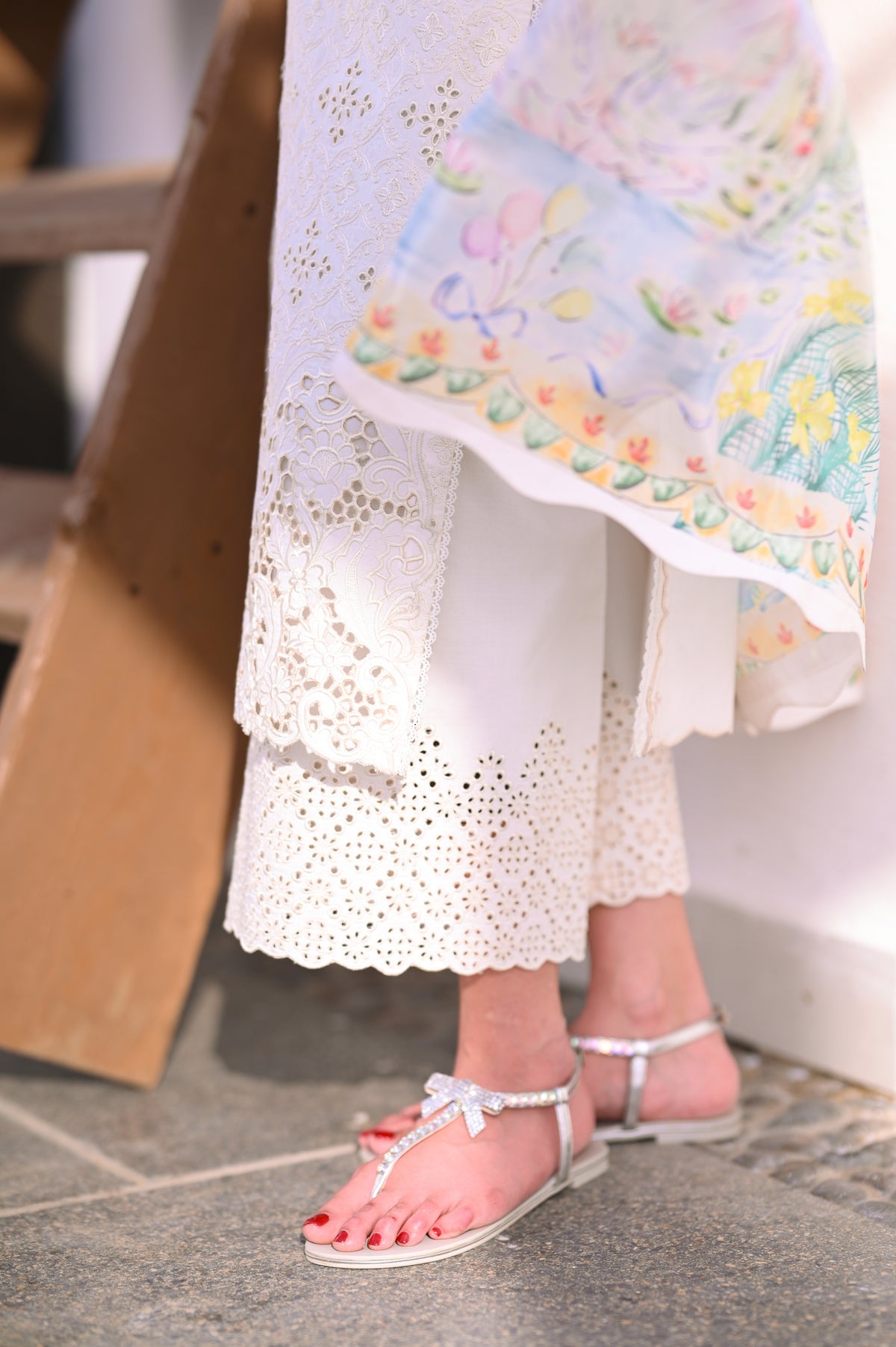 IVORY LUXURY EMBROIDERED LAWN SET (NEL-26604) LUXURY LAWN X EID 2026