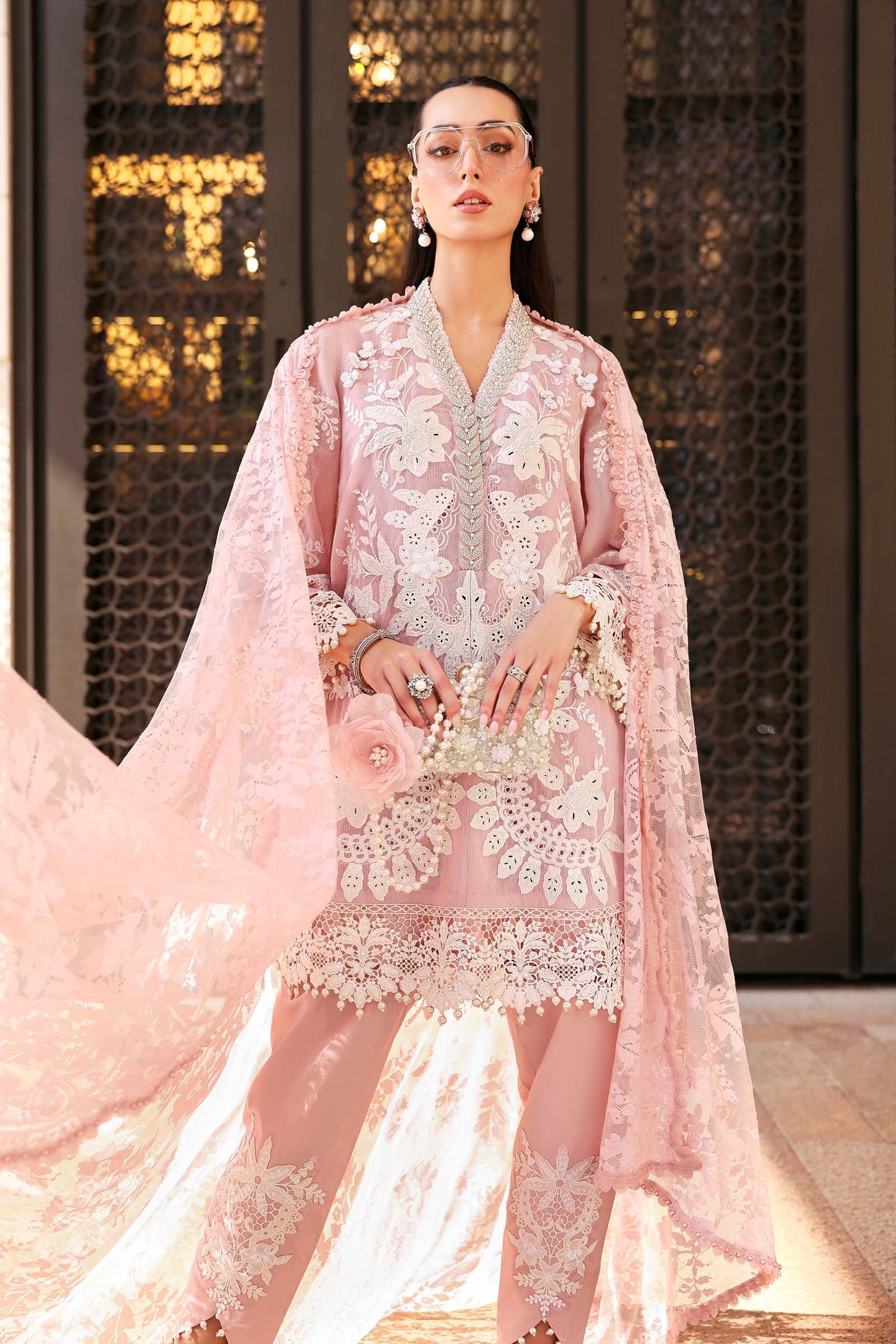 Embroidered Karandi Lawn Suit