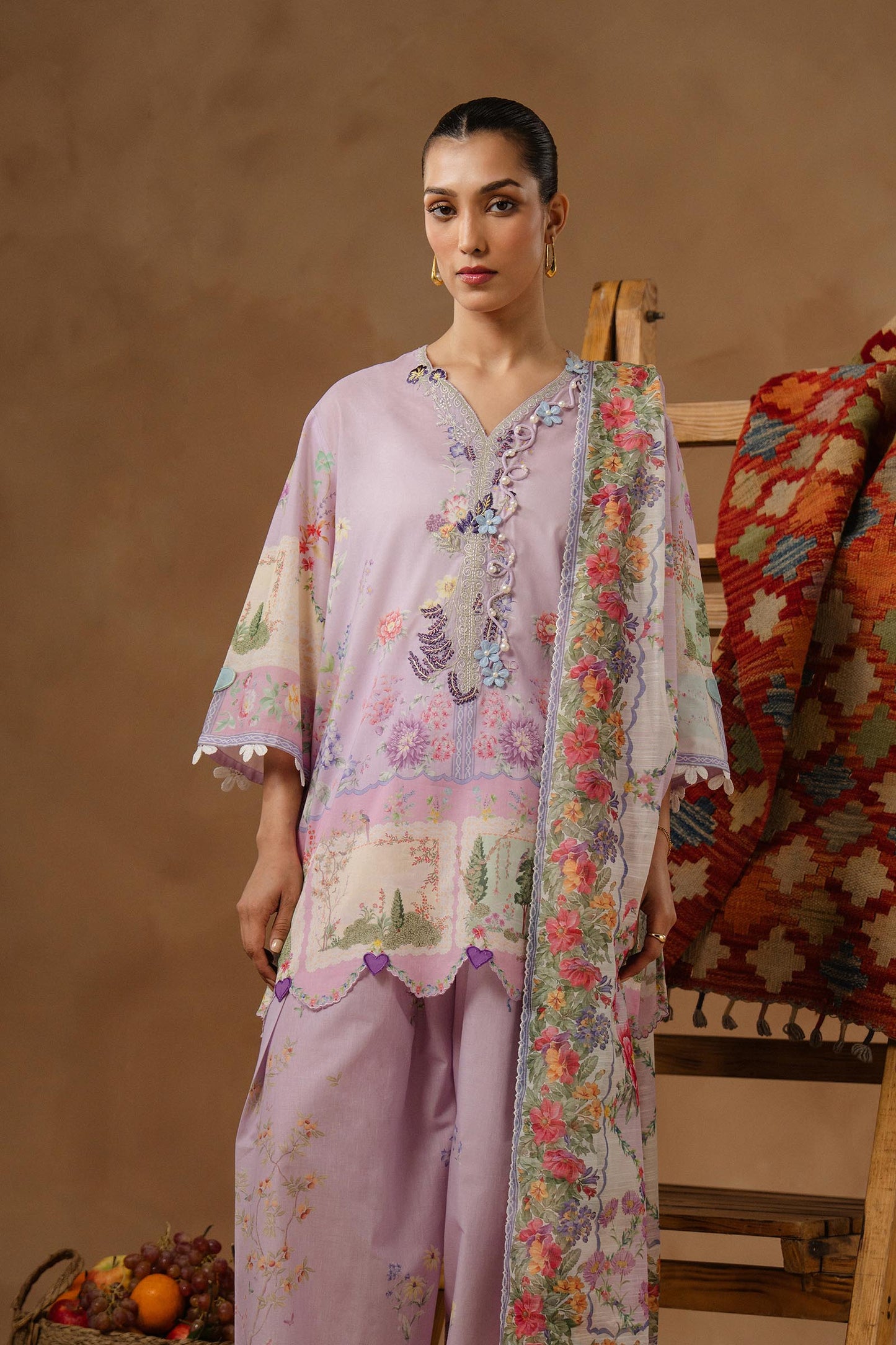 Muzlin Lawn 3 Piece Suit